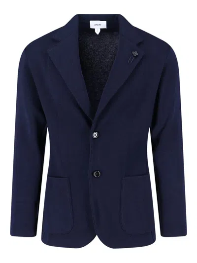 LARDINI SINGLE -BREASTED BLAZER IN VIRGIN WOOL