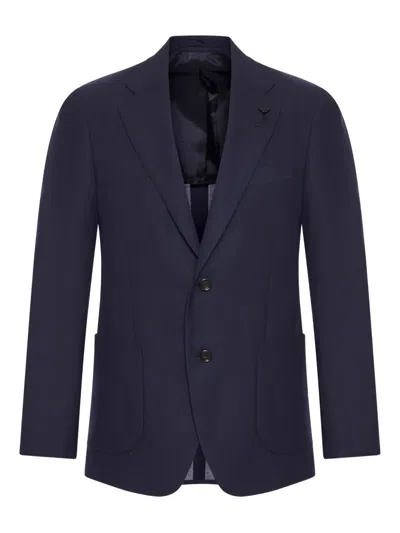 Lardini Single-breasted Blazer In Black
