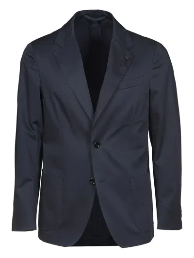 Lardini Single-breasted Blazer In Blue