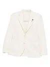 Lardini Single-breasted Blazer In White