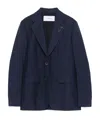 Lardini Single Breasted Blazer With Golden Buttons In Black