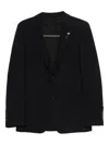 Lardini Single-breasted Blazer In Black