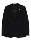 Lardini Single-breasted Blazer In Black