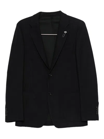 Lardini Single-breasted Blazer In Black