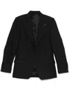Lardini Single-breasted Blazer In Black
