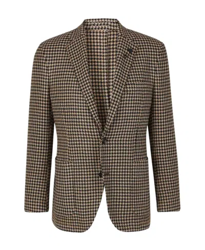 LARDINI LARDINI WOOL AND LINEN SUIT JACKET