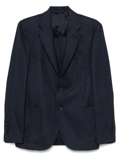 Lardini Single-breasted Blazer In Blue