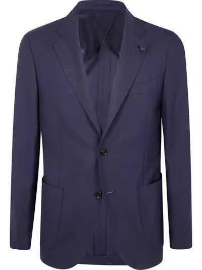 Lardini Single-breasted Blazer In Blue