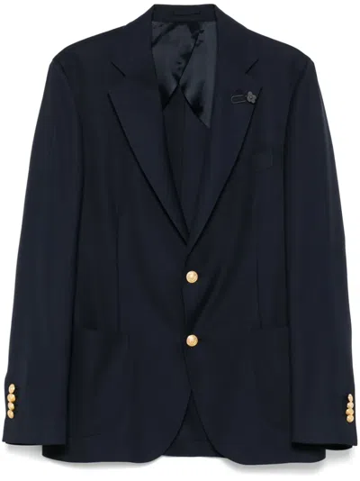 Lardini Single-breasted Blazer In Blue