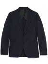Lardini Single-breasted Blazer In Blue