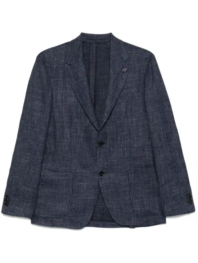 Lardini Single-breasted Blazer In Blue