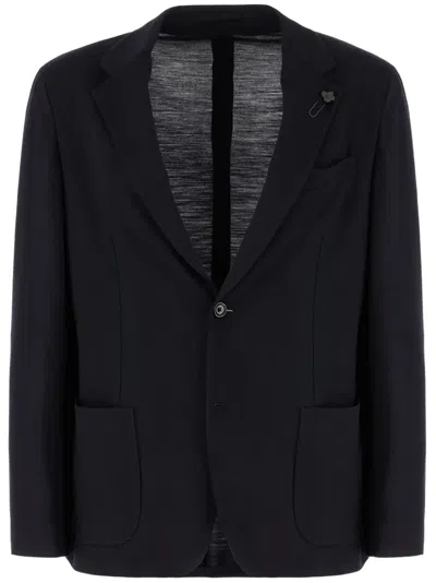 Lardini Single-breasted Blazer In Blue