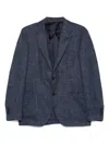 Lardini Single-breasted Blazer In Blue