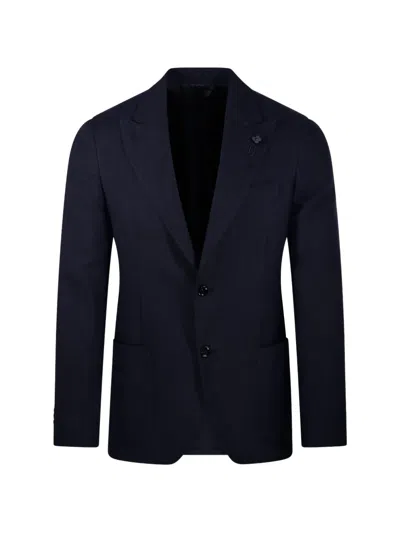Lardini Single-breasted Blazer In Blue