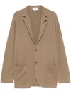 Lardini Single-breasted Blazer In Brown