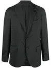 Lardini Single-breasted Blazer In Grau