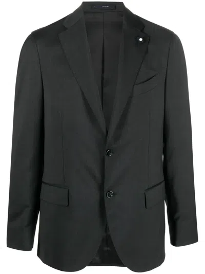 Lardini Single-breasted Blazer In Grau