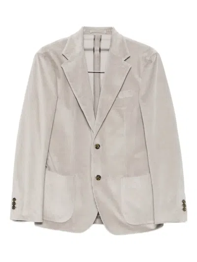 Lardini Single-breasted Blazer In Gray