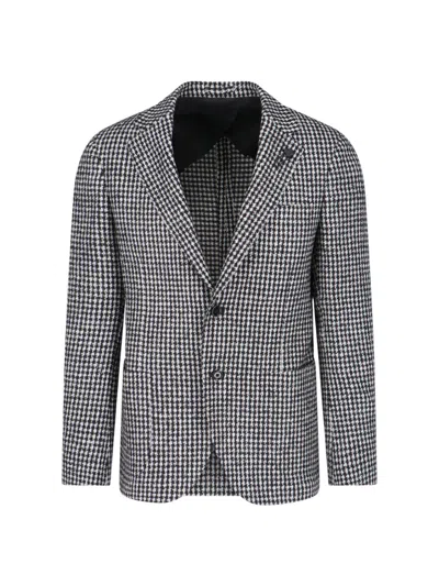 Lardini Single-breasted Blazer In Grey