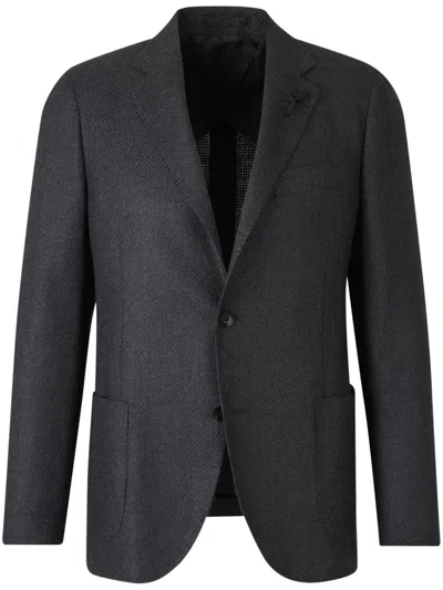 Lardini Single-breasted Blazer In Black