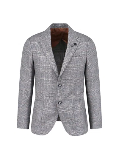 Lardini Single-breasted Blazer – Grey In Gray