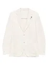 Lardini Single-breasted Blazer In Gold