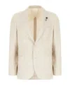 Lardini Single-breasted Patch-pocket Blazer In White
