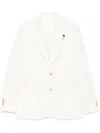Lardini Single-breasted Blazer In Neutrals