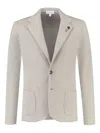Lardini Single-breasted Blazer In Neutrals