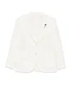 Lardini Double-breasted Blazer In White
