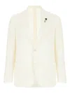 Lardini Blazer Single-breasted Front Pockets In Neutral