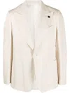 LARDINI SINGLE-BREASTED BUTTON BLAZER