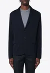 Lardini Single-breasted Buttoned Blazer In Blue