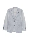 Lardini Single-breasted Buttoned Blazer In Gray