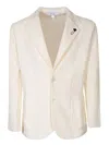 Lardini Single-breasted Cardigan With Notched Lapels And Button Fastening