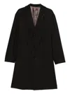Lardini Single-breasted Coat In Black