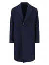 Lardini Lapel Single-breasted Jacket Front Pockets Pin In Blue