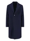 Lardini Lapel Single-breasted Jacket Front Pockets Pin In Blue