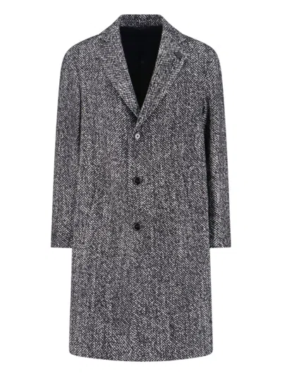 LARDINI LARDINI SINGLE-BREASTED COAT – GREY
