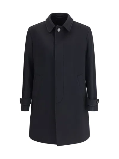 Lardini Single-breasted Coat  In Blue