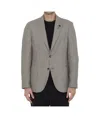 Lardini Houndstooth Jacket In Gray
