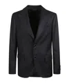 Lardini Single-breasted Jacket In Black