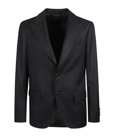 Lardini Single-breasted Jacket In Black