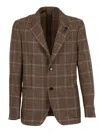 Lardini Single-breasted Jacket In Brown