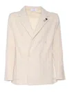 Lardini Single-breasted Jacket In Green