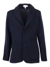 Lardini Single-breasted Virgin Wool Blazer In Blue
