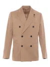 Lardini Single-breasted Jacket In Multicolor