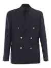 Lardini Single-breasted Jacket In Multicolor