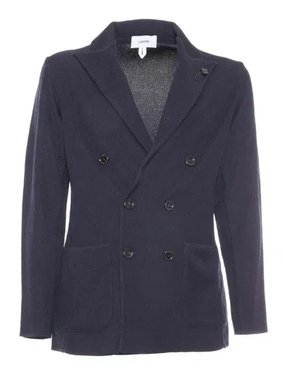 Lardini Single-breasted Jacket In Multicolor