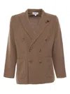 Lardini Man Knit Jacket In Multicolor